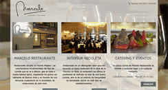 Desktop Screenshot of marcelorestaurante.com.ar